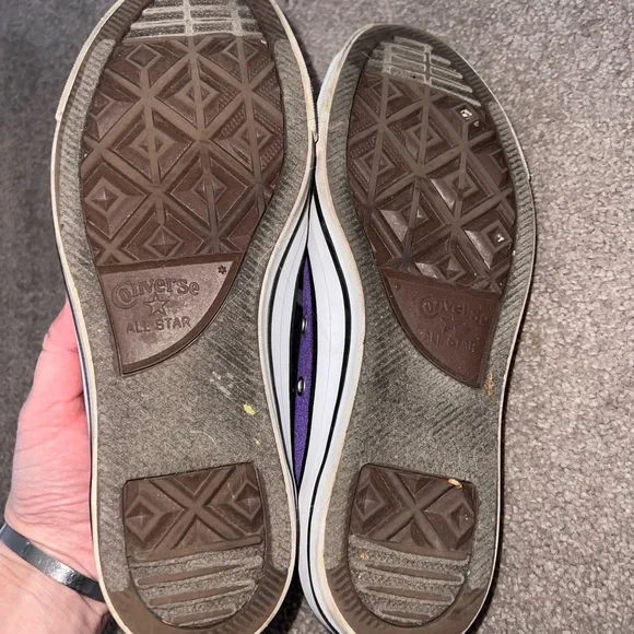 Converse Purple Canvas Sneakers - Picture 3 of 4